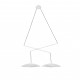 LED Κρεμαστό Φωτιστικό Μεταλλικό Επεκτάσιμο Λευκό 2x20W SLIM - FARO