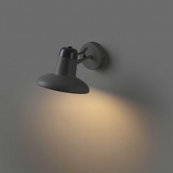 Φωτιστικό Τοίχου Μεταλλικό Σε Σκούρο Γκρι Χρώμα 1x E27 SNAP - FARO