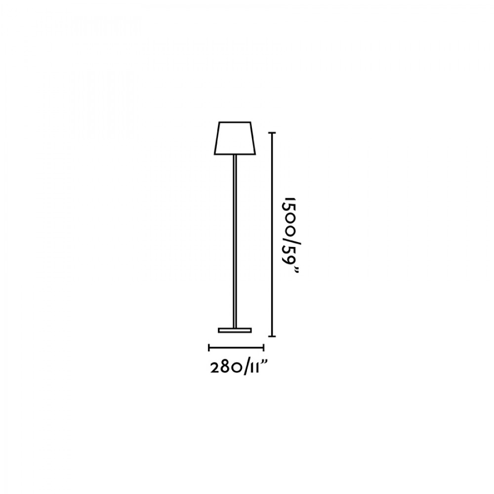 LED Φωτιστικό Δαπέδου Εξωτερικού Χώρου Λευκό Portable 150cm 5W IP54 TOC FARO