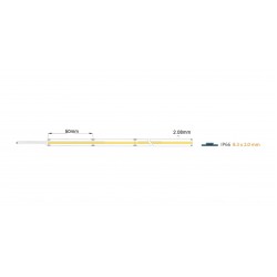 Λωρίδα LED 10W/m 24V 480Chip/m Ra90 90-100lm/W IP66  10 Μέτρα - COB-480-66-WW-24 - Fose