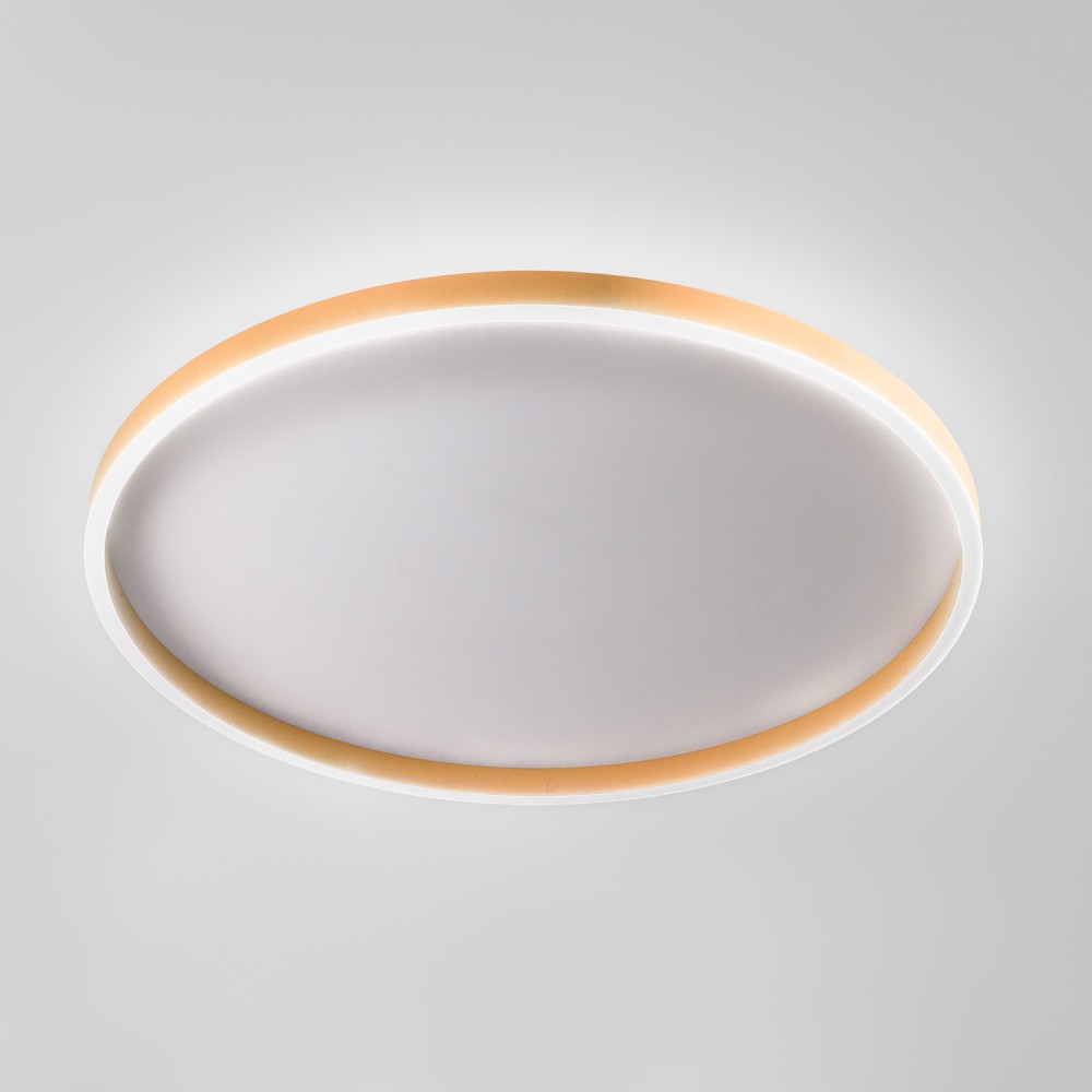 LED Πλαφονιέρα Αλουμινίου Στρογγυλή Ροδακινί 80cm 72W AELA P/G - GEA LUCE