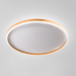 LED Πλαφονιέρα Αλουμινίου Στρογγυλή Ροδακινί 80cm 72W AELA P/G - GEA LUCE