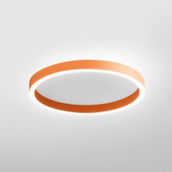 LED Πλαφονιέρα Αλουμινίου Στρογγυλή Πορτοκαλί 60cm 60W AELA P/M - GEA LUCE