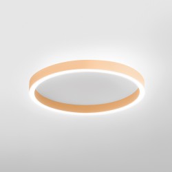 LED Πλαφονιέρα Αλουμινίου Στρογγυλή Ροδακινί 60cm 60W AELA P/M - GEA LUCE