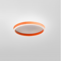 LED Πλαφονιέρα Αλουμινίου Στρογγυλή Πορτοκαλί 40cm 36W AELA P/P - GEA LUCE