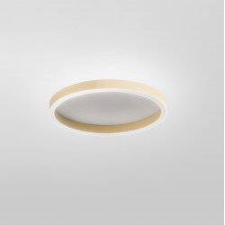 LED Πλαφονιέρα Αλουμινίου Στρογγυλή Μπεζ 40cm 36W AELA P/P - GEA LUCE