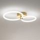 LED Φωτιστικό Οροφής - Τοίχου Αλουμινίου Χρυσό 30W Dimmable BERTA - GEA LUCE