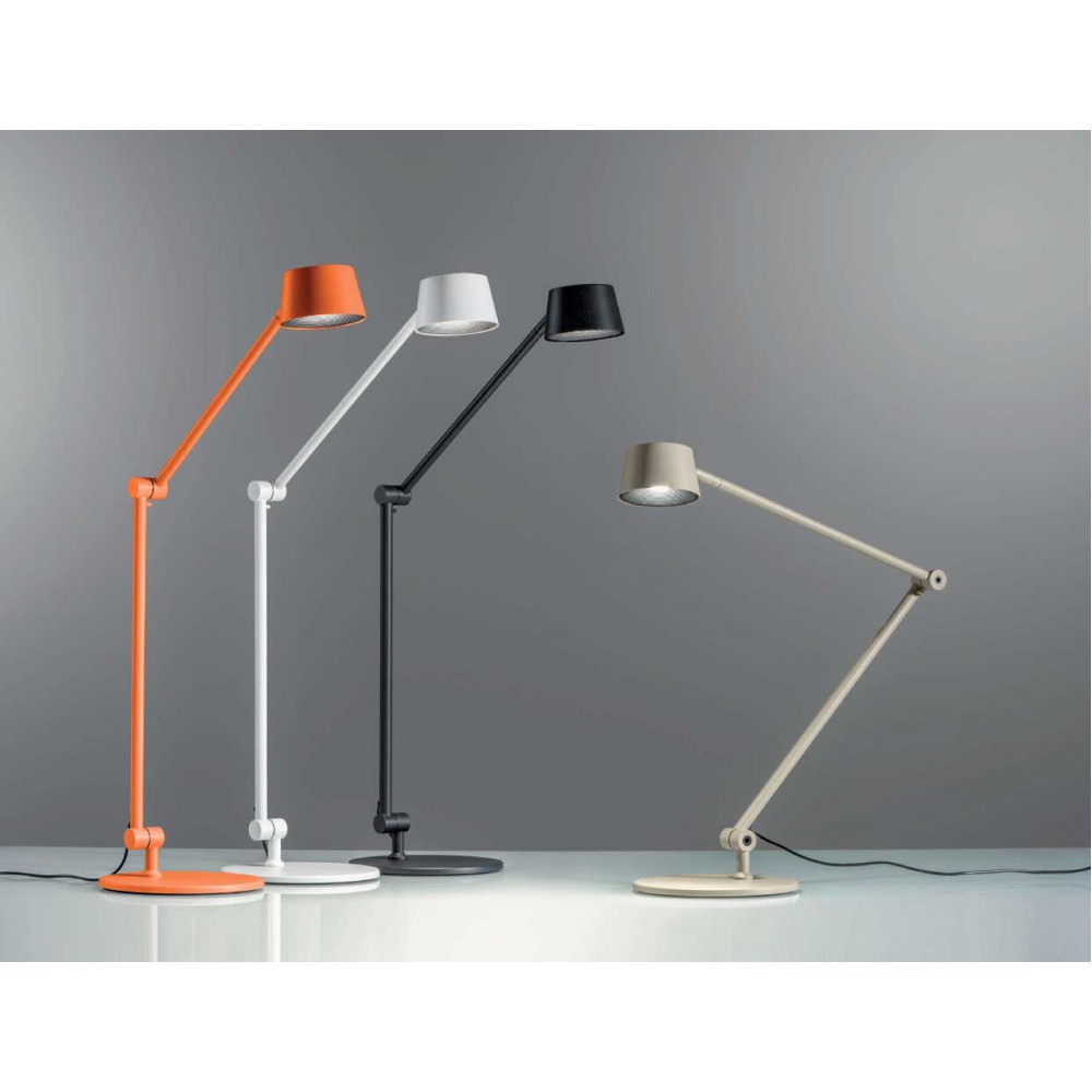 LED Επιτραπέζιο Φωτιστικό Από Αλουμινίο Σε Μαύρο Χρώμα 6W CRI90 Dimmable EFIRA - GEA LUCE