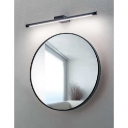 LED Φωτιστικό Μπάνιου Από Αλουμινίο Μαύρο Ματ 60cm 18W GAP561 - GEA LUCE