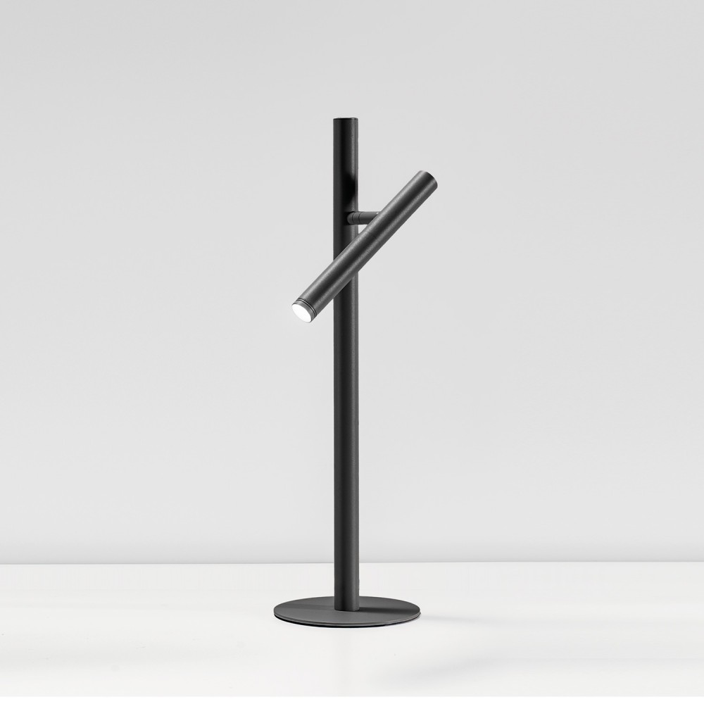 LED Επιτραπέζιο Φωτιστικό Αλουμινίο Σε Μαύρο Χρώμα 5.4W CRI90 Dimmable GLSN40- GEA LUCE