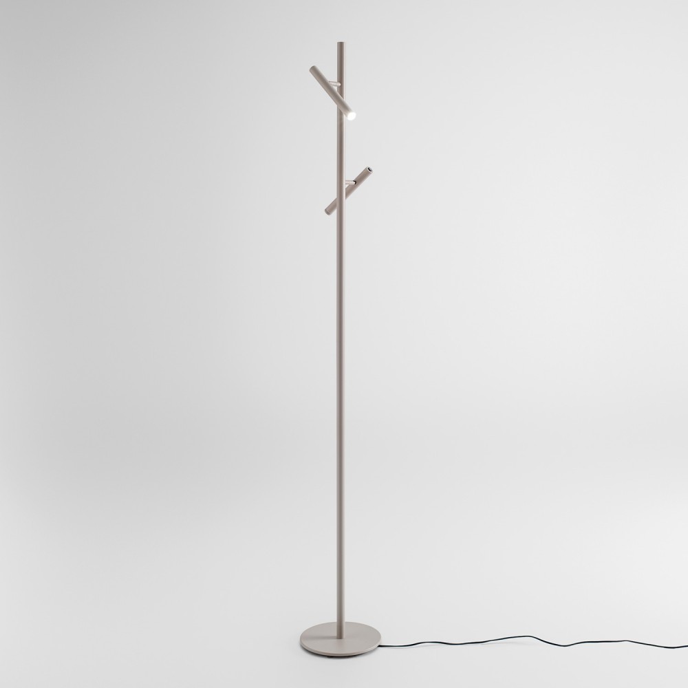 LED Φωτιστικό Δαπέδου Από Αλουμινίο Σε Απαλό Γκρι Χρώμα 10.8W CRI90 Dimmable GPIT40 - GEA LUCE