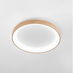 LED Πλαφονιέρα Αλουμινίου Στρογγυλή Μπεζ 58cm 50W KRIZIA P/G - GEA LUCE
