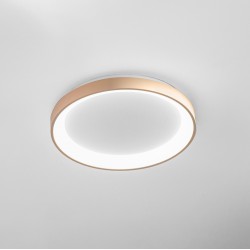 LED Πλαφονιέρα Αλουμινίου Στρογγυλή Μπεζ 38cm 30W KRIZIA P/P - GEA LUCE