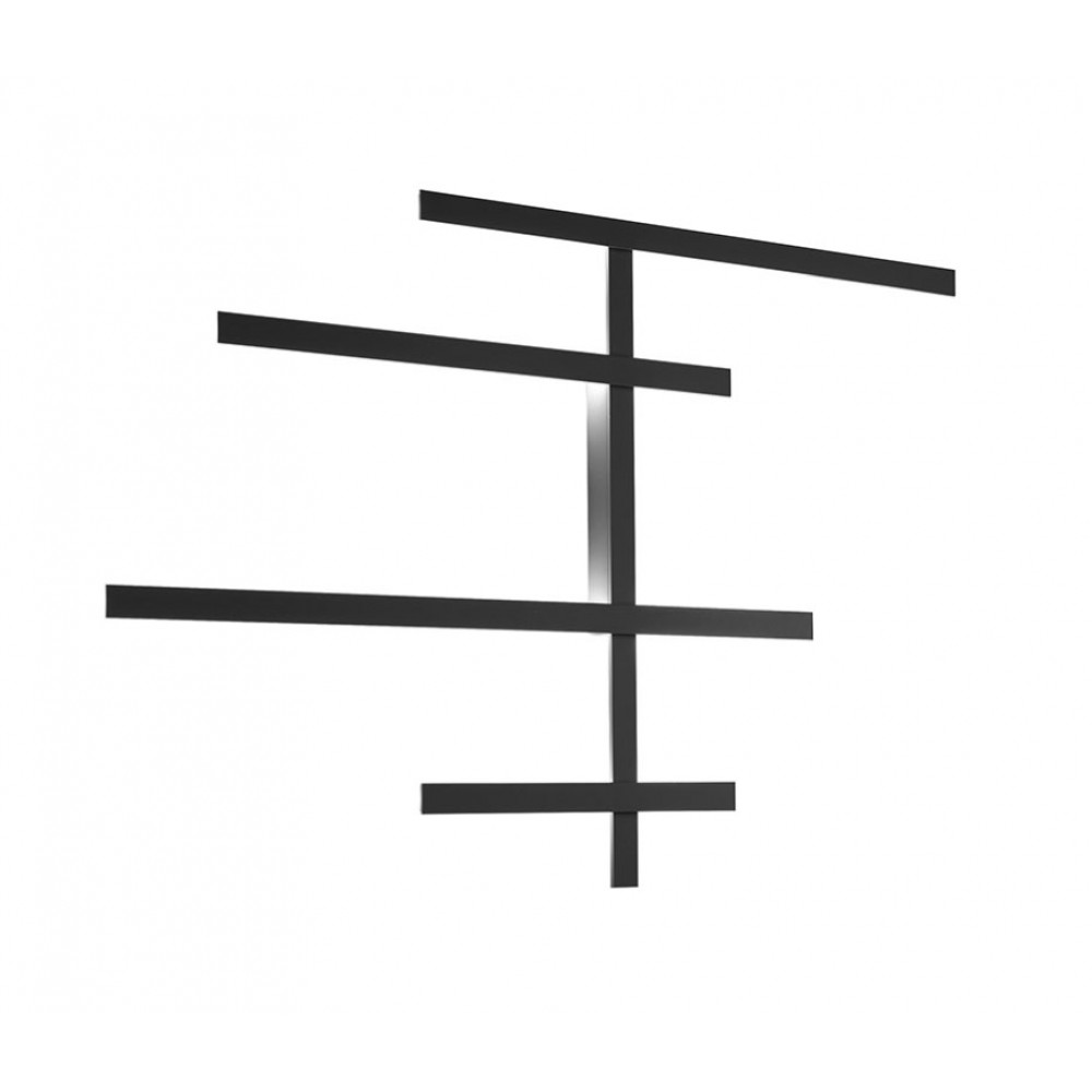 LED Φωτιστικό Τοίχου Αλουμινίου Μαύρο 70,2W RAKE AXL - GEA LUCE