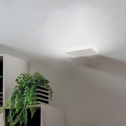 LED Φωτιστικό Τοίχου Μεταλλικό Λευκό 18cm 15W YOANA - GEA LUCE