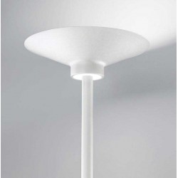 LED Φωτιστικό Δαπέδου Αλουμινίου Λευκό Ματ 48W Dimmable YPSILON - GEA LUCE