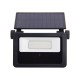 LED Ηλιακό Φωτιστικό Τοίχου Μαύρο Με Αισθητήρα Κίνησης 1600 Lumens IP54 - Xanlite