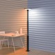 LED Ηλιακό φωτιστικό Κολόνα Μαύρη 2200Lm IP65 CCT 3000-4000K - Xanlite
