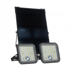 LED Ηλιακός Προβολέας Με Αισθητήρα Κίνησης Σετ 2τμχ 2x 1000Lm IP44 - Xanlite