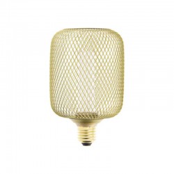LED Λάμπα Διακοσμητική E27 GOLD CYLINDER CAGED - Xanlite