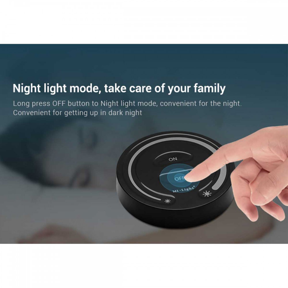 Mi-Light Ασύρματο Χειριστήριο Αφής RF 2.4Ghz για όλα τα Μονόχρωμα Mi-BOXER Controller DC 3V 2 x AAA - IP20 Μαύρο Φ8 x Υ1.8cm - 5 Years Warranty