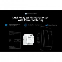 SONOFF DUALR3 - Wi-Fi Smart Switch Two Way Dual Relay & Power Measuring - 2 Output Channel