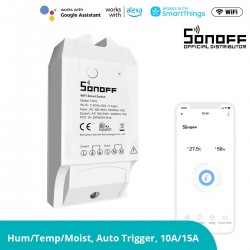 SONOFF TH16-R2 - Wi-Fi Smart Switch Temperature & Humidity Monitoring 15A