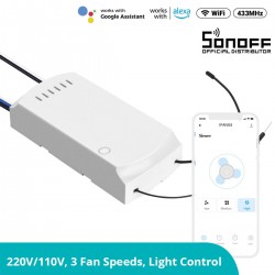 SONOFF iFan03-R2 - Wi-Fi Smart Switch Ceiling Fan & Light Controller