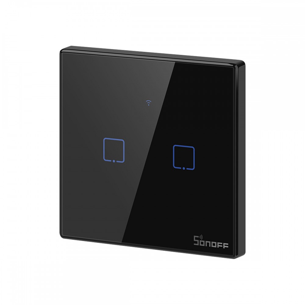 SONOFF T3EU2C-TX-EU-R2 - Wi-Fi Smart Wall Touch Button Switch 2 Way TX GR Series