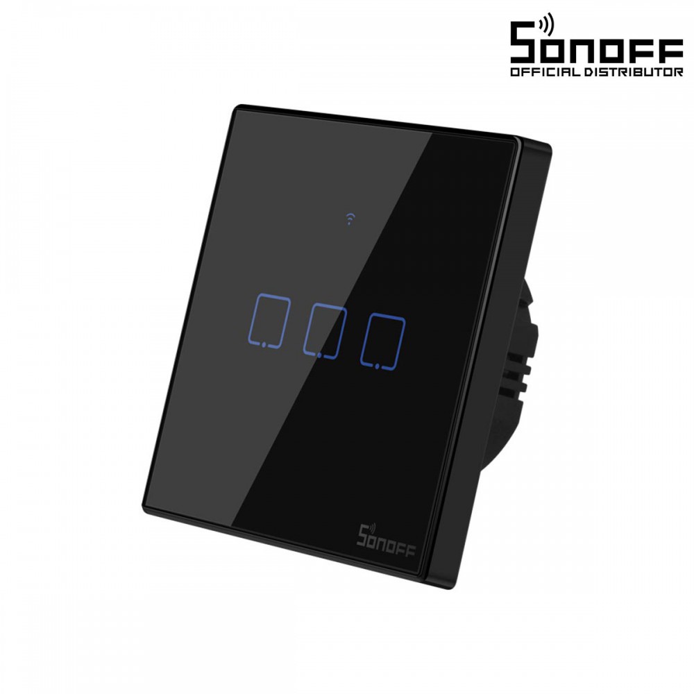 SONOFF T3EU3C-TX-EU-R2 - Wi-Fi Smart Wall Touch Button Switch 3 Way TX GR Series