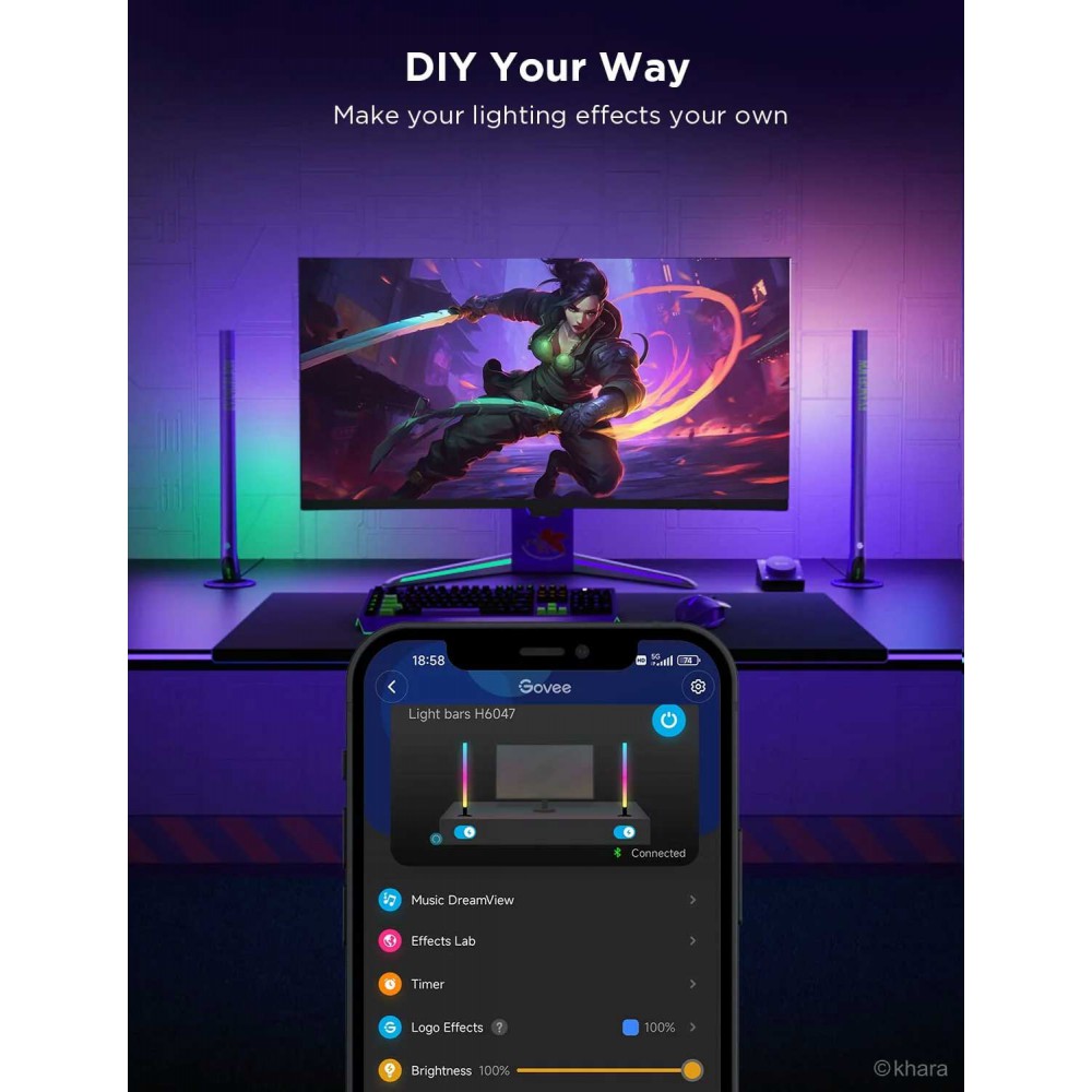 Govee H6047 RGBIC Gaming Light Bars