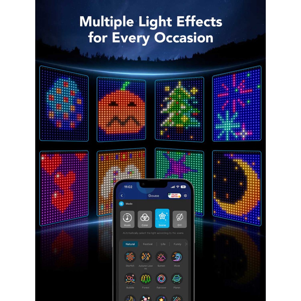 Govee Λαμπάκια Κουρτίνα Smart RGBIC ( H70B1 )