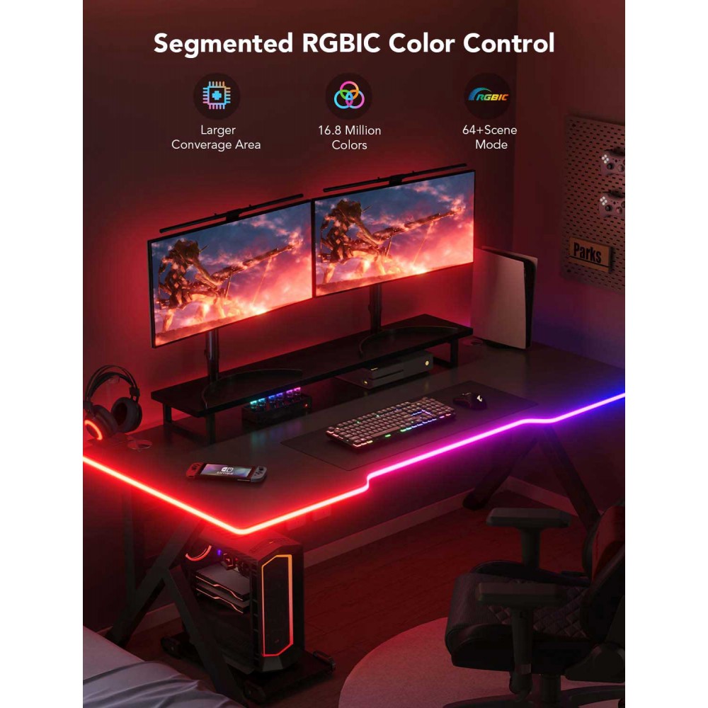 Govee RGBIC LED Neon Rope Light Για Γραφείο - Wi-Fi + Bluetooth 36W 24V 3m ( H61C3 )