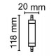 Λάμπα led R7s 12w 118mm 2700k 1521 lm - Radium