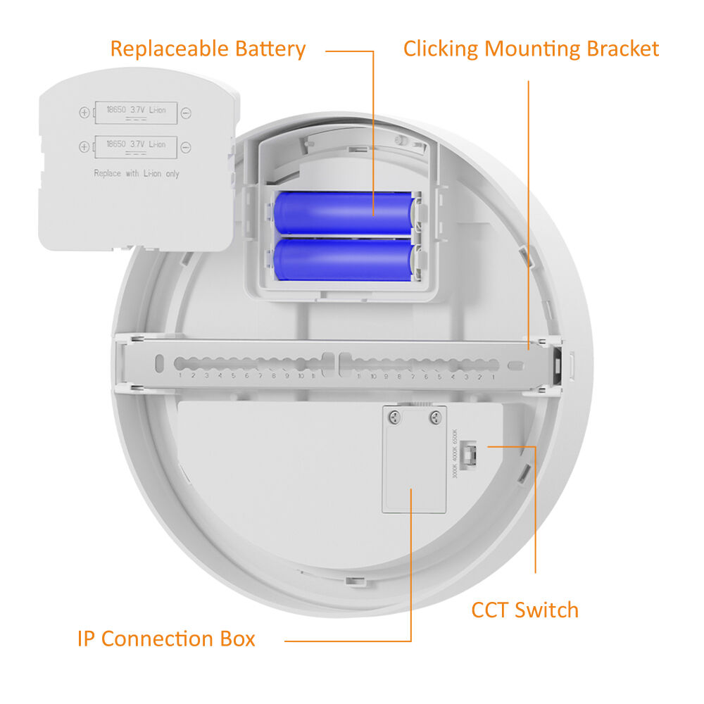 Πλαφονιέρα led "Moon" 18w 3CCT 2000lm IP65 με ανίχνευση κίνησης και ασφαλείας - Braytron