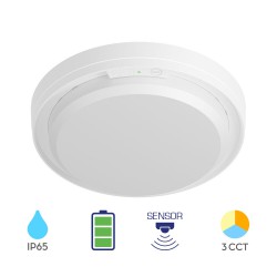 Πλαφονιέρα led "Moon" 18w 3CCT 2000lm IP65 με ανίχνευση κίνησης και ασφαλείας - Braytron