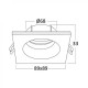 Χωνευτό Σποτ Λευκό Τετράγωνο IP54 TETRA-SQR 1xGU10 - Braytron