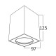 Σποτ Οροφής Μαύρο Τετράγωνο 1xGU10 GAMA-SS - Braytron
