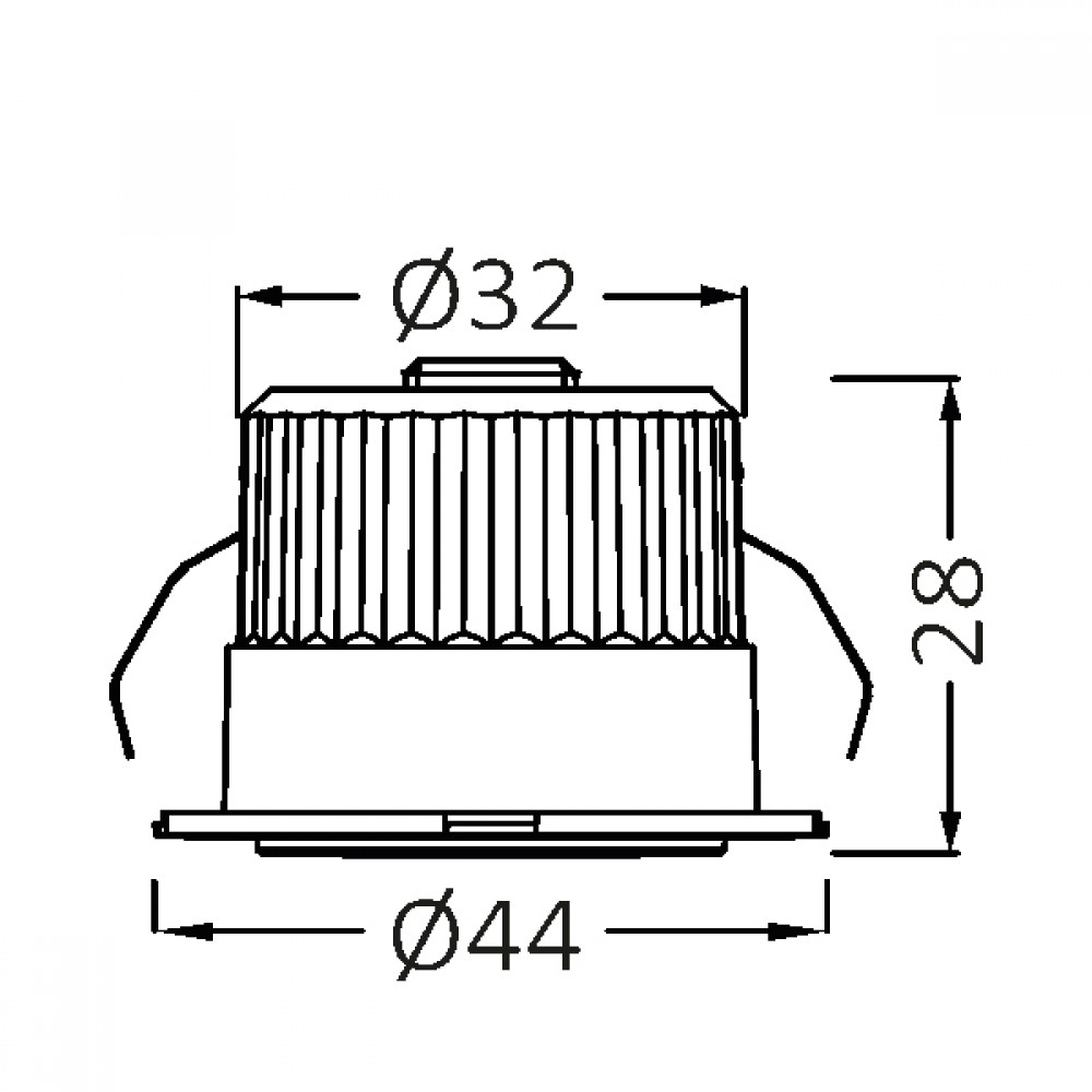 Χωνευτό MINISPOT Μαύρο 3W IP54 38D 6500K - Braytron