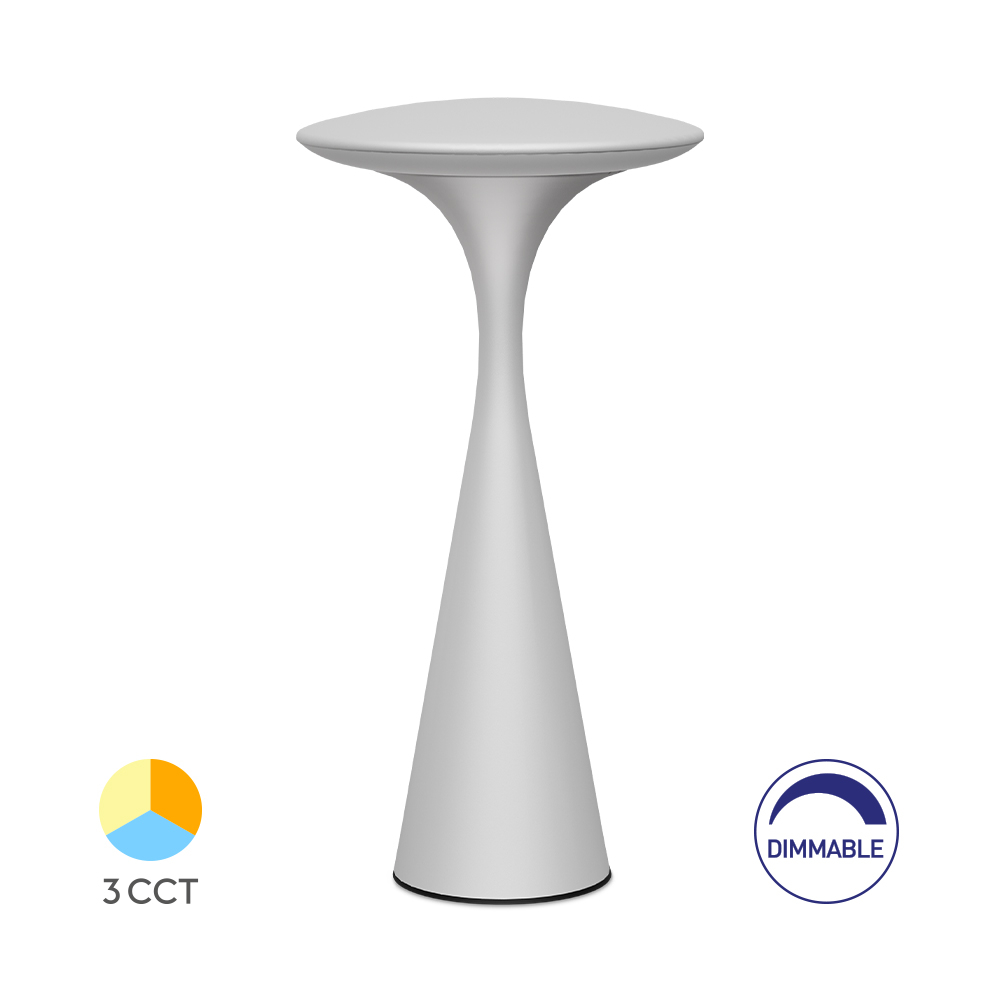 Επαναφορτιζόμενο πορτατίφ "Tower" dimmable 3w CCT Λευκό - Braytron