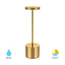 Επαναφορτιζόμενο πορτατίφ "Luxe" dimmable 2w 3CCT Χρυσό - Braytron