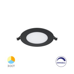 Πάνελ 6w CCT Dimmable Μαύρο - Braytron