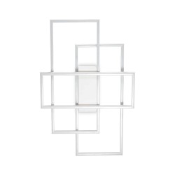 LED Φωτιστικό Οροφής - Τοίχου Ορθογώνια Σε Λευκό Χρώμα 31W Frame pl rettangolo - IDEAL LUX
