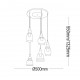 Κρεμαστό Φωτιστικό Πολύφωτο 5x E27 Gretel sp5 - IDEAL LUX