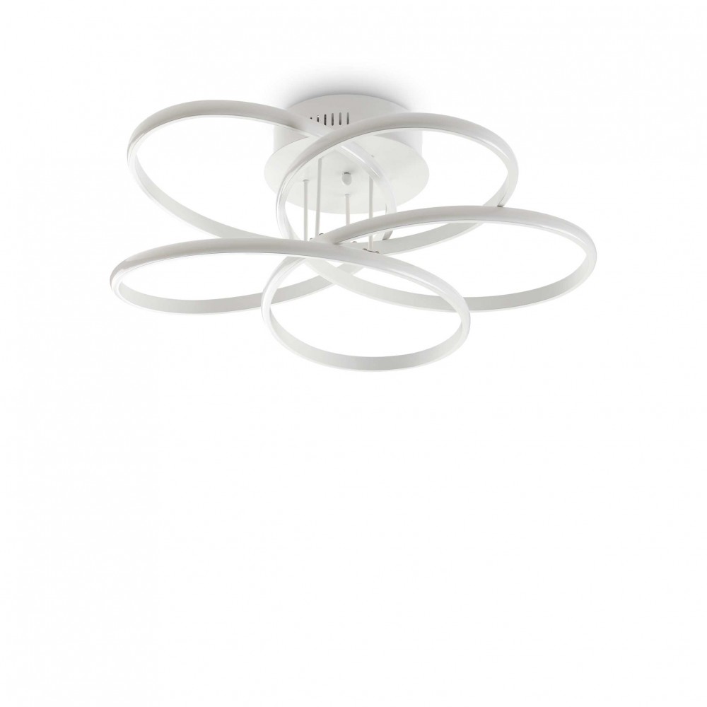 LED Φωτιστικό Οροφής Μεταλλικό Λευκό 74W Karol pl d65 - IDEAL LUX