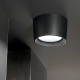 Φωτιστικό Οροφής Σε Μαύρο Χρώμα IP55 1xGX53 D16CM Livia -  IDEAL LUX