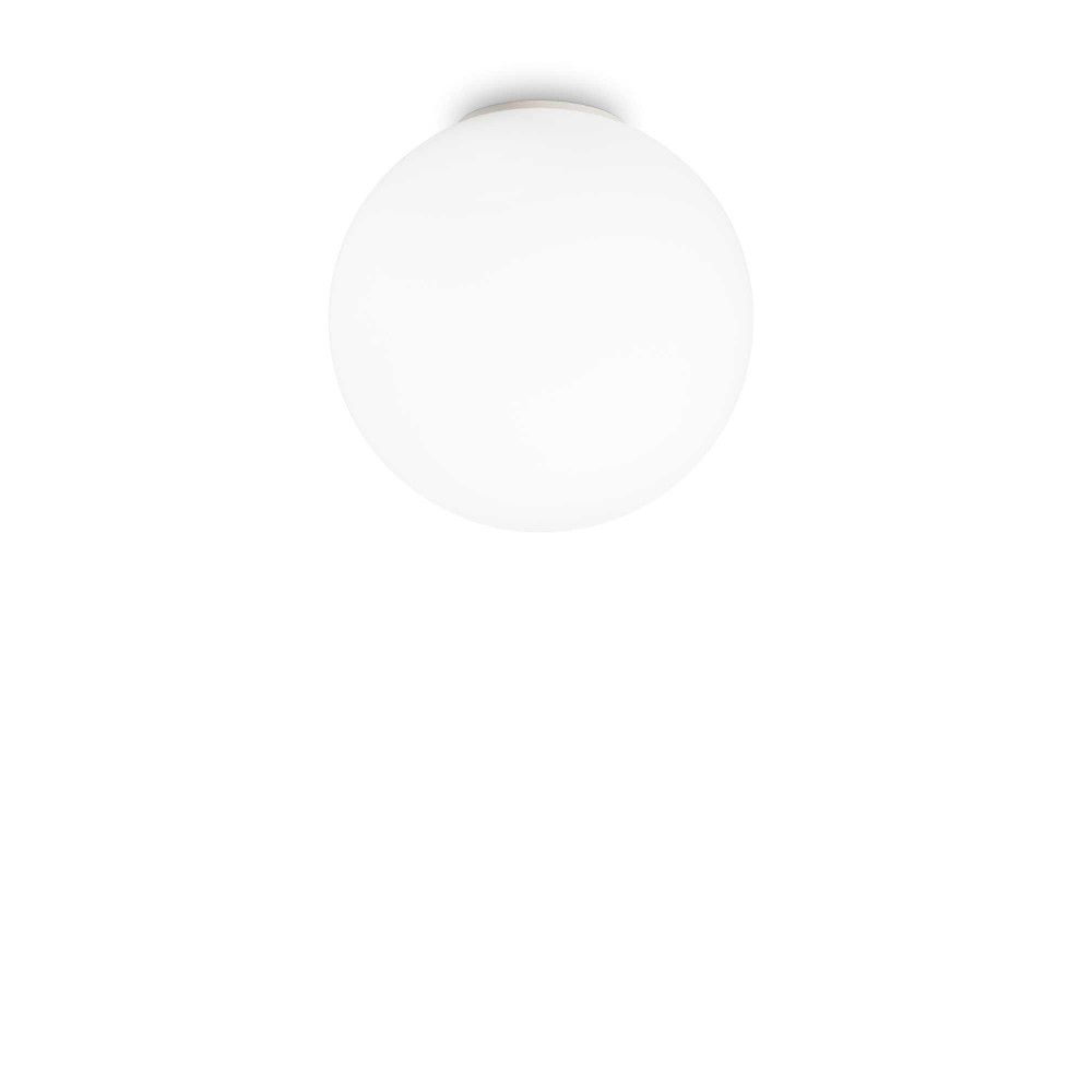 Φωτιστικό Επιτοίχιο Από Γυαλί Λευκό 40cm 1XE27 MAPA BIANCO IDEAL LUX