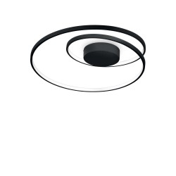LED Πλαφονιέρα Μεταλλική σε Μαύρο Χρώμα Ø 600 49W Oz pl - IDEAL LUX