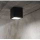 Φωτιστικό Οροφής Αλουμινίου σε Μαύρο Χρώμα IP54 1xGU10 Techo pl1 big -  IDEAL LUX
