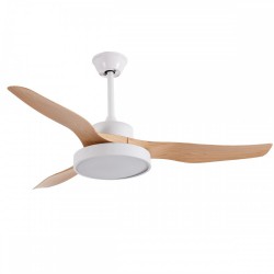 it-Lighting Nitinat 25W 3CCT LED Fan Light in White and wooden Color (102000210)